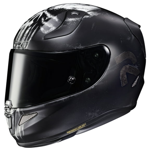 HJC Helmets Unisex-Adult Full-Face-Helmet-Style RPHA-11 Pro Skyrim Helmet MC-5SF Black/White/Silver, X-Small 